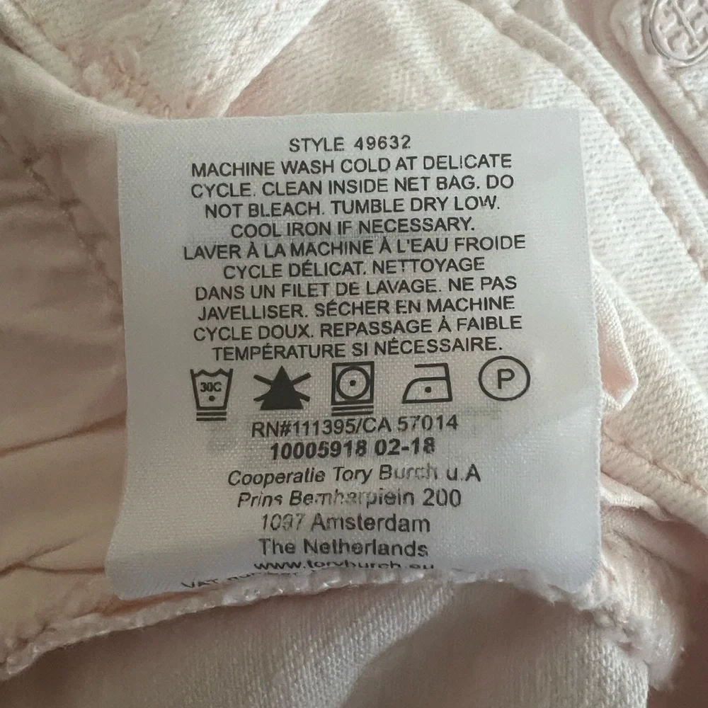 Tory Burch Women's Jeans in light pink color